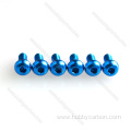 M3 m4 aluminum 7075 button hex head screw